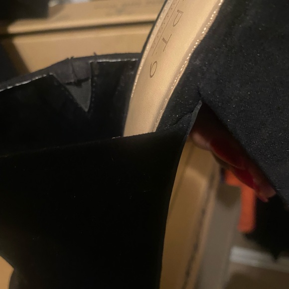 Slide on chunky heel insert cushion open toe and Heel - Picture 5 of 13